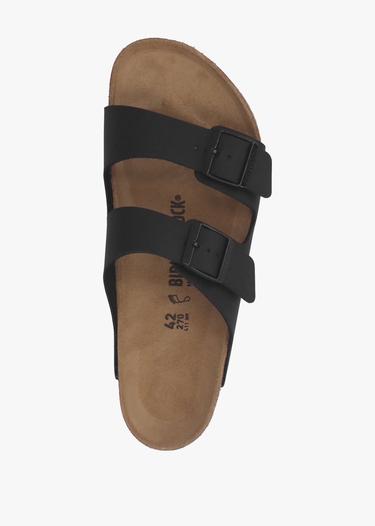 Men's Arizona Birko-Flor Black Two Bar Mules