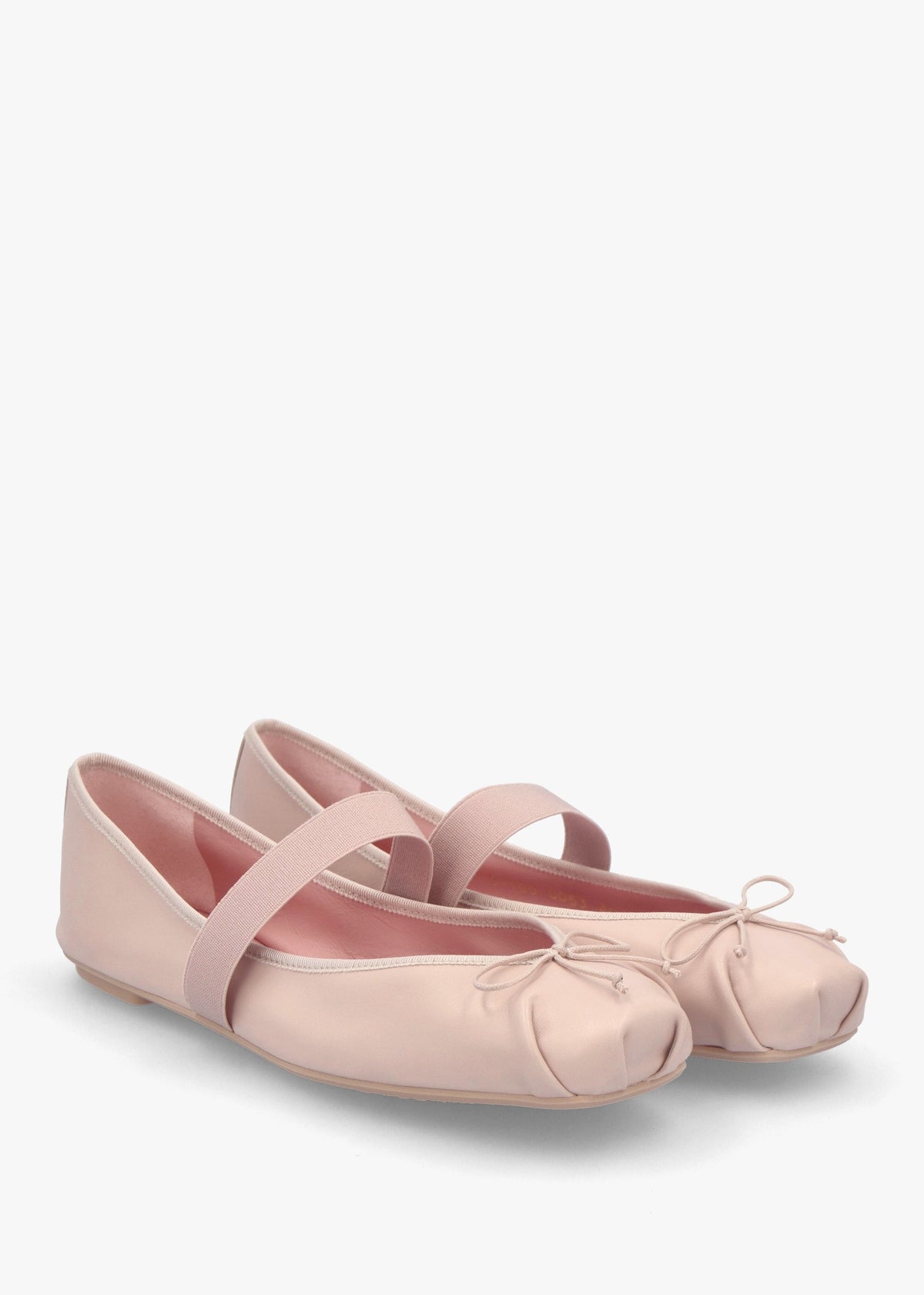 Kristen Pink Leather Ballet Pumps