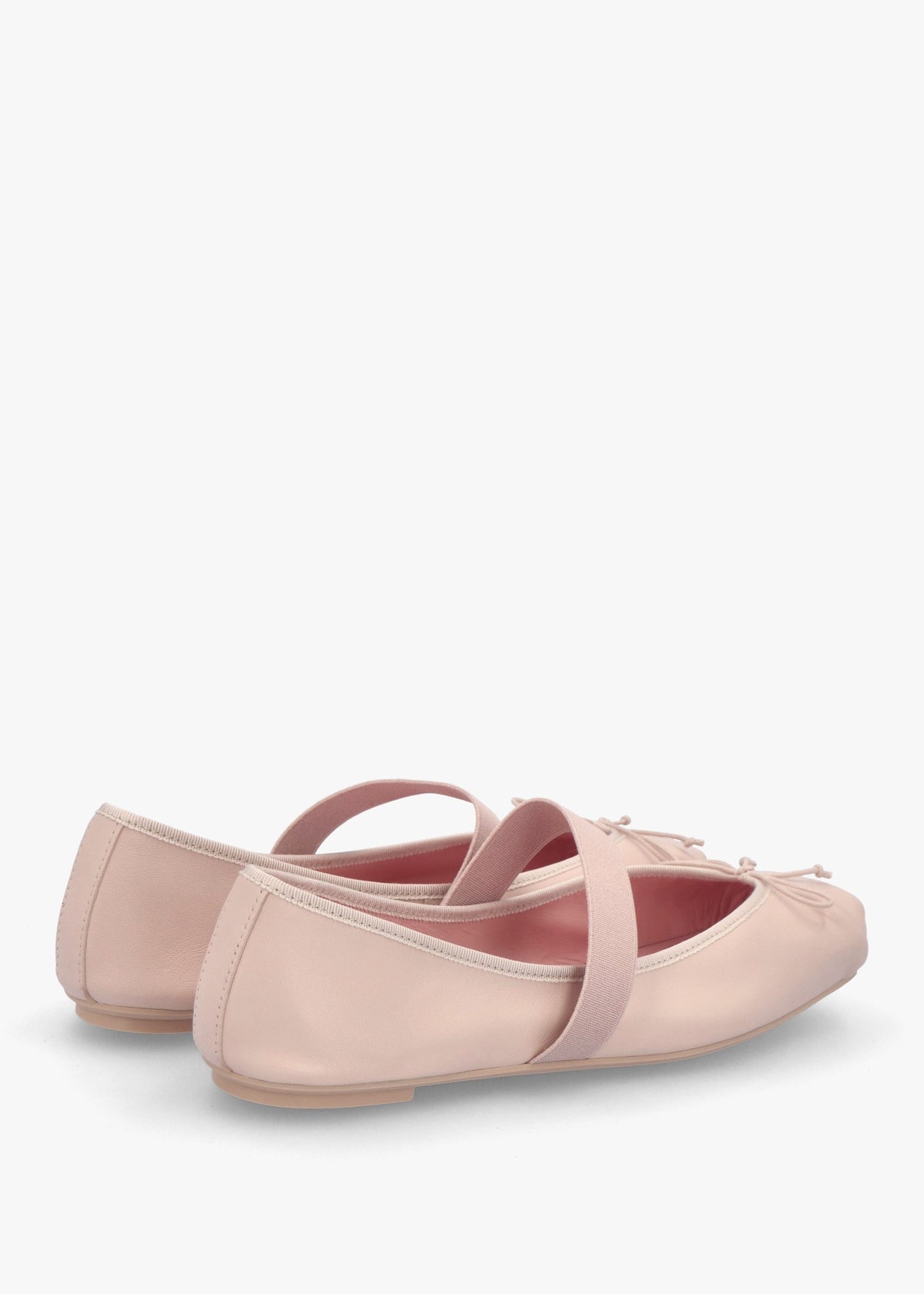 Kristen Pink Leather Ballet Pumps