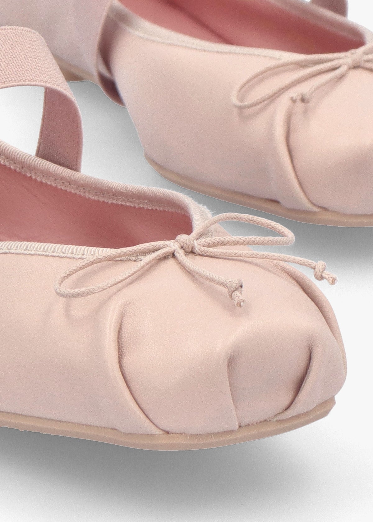 Kristen Pink Leather Ballet Pumps