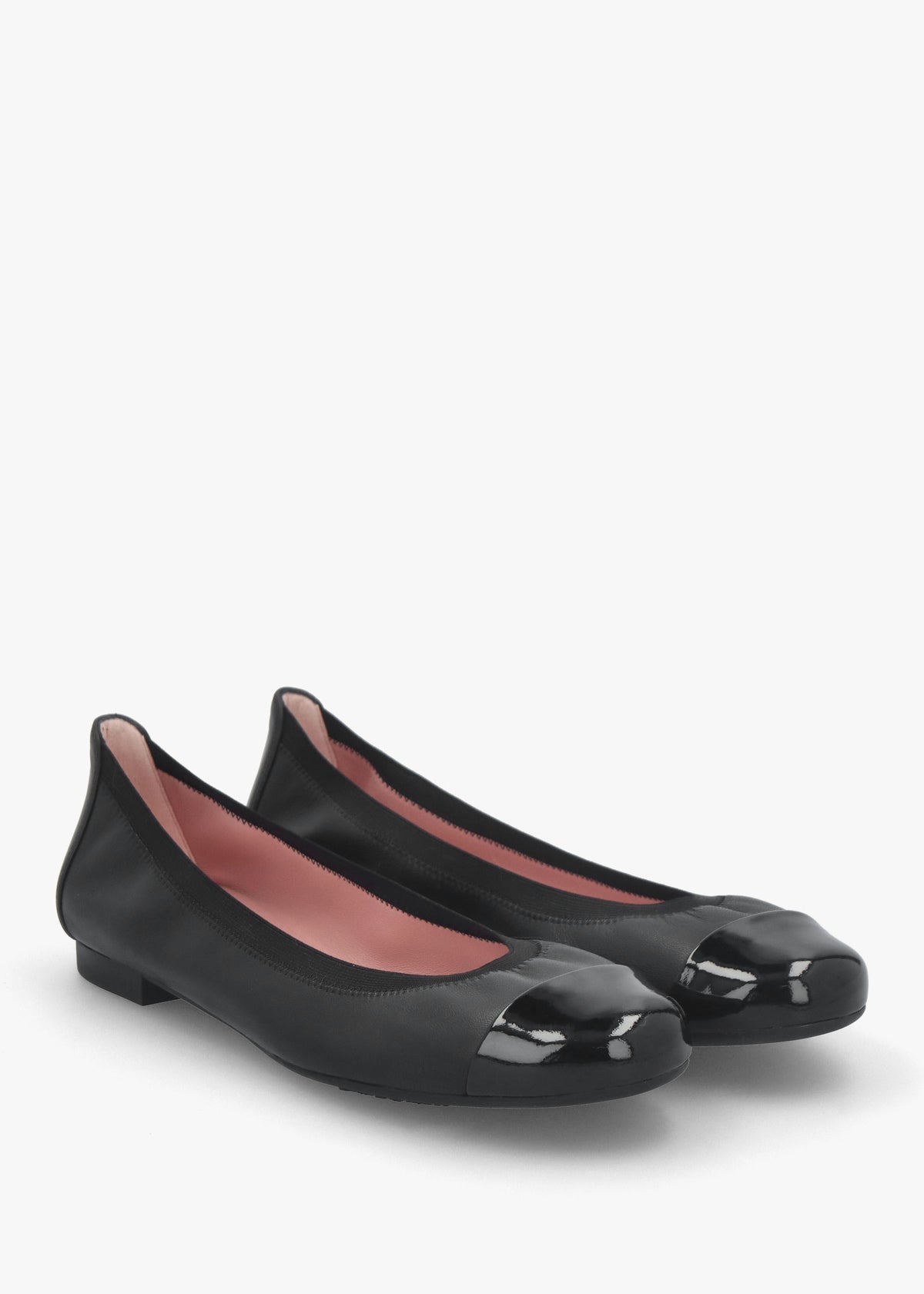 Shirley Black Leather Ballet Pumps