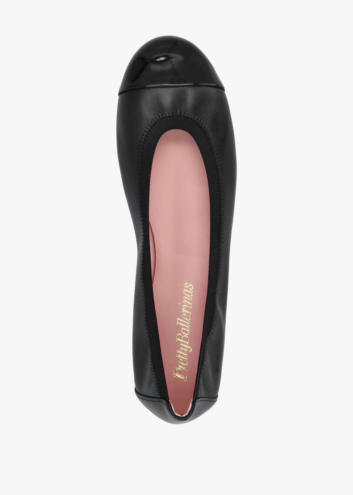 Shirley Black Leather Ballet Pumps