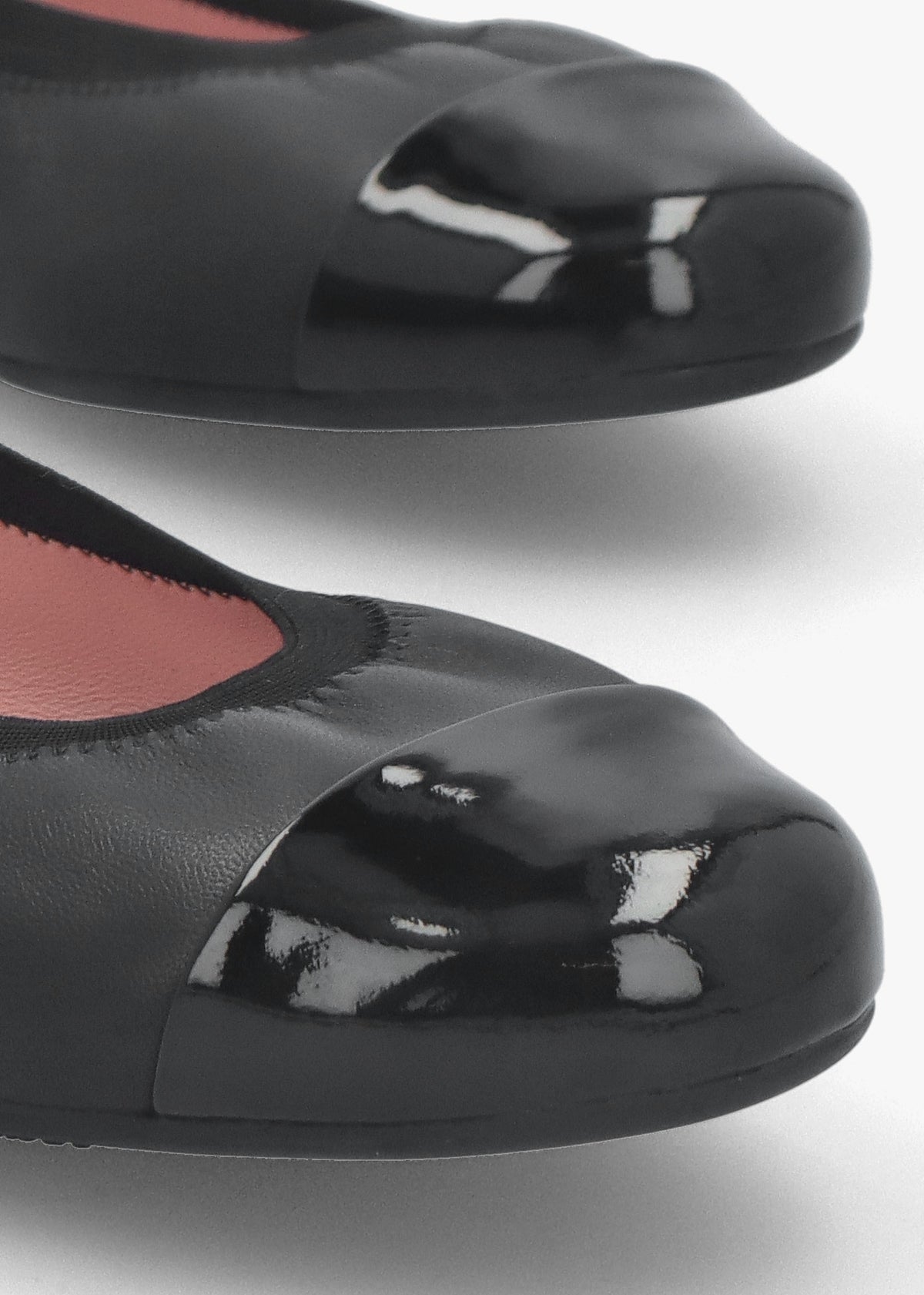 Shirley Black Leather Ballet Pumps