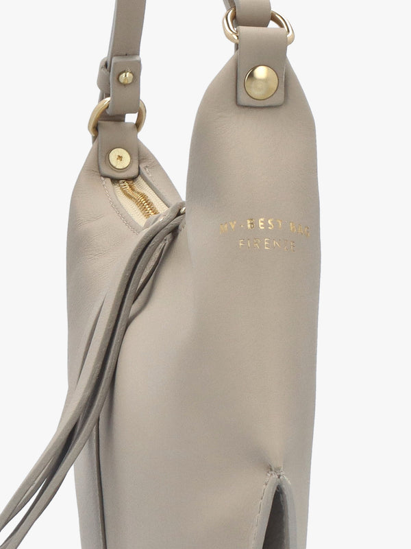 Granite Leather Shoulder Bag