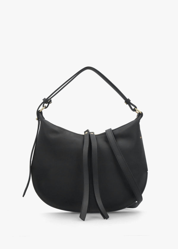 Black Leather Shoulder Bag