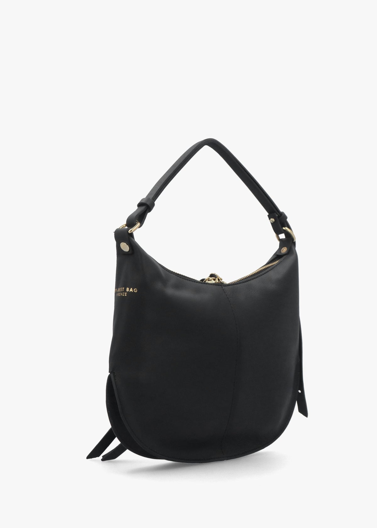 Black Leather Shoulder Bag