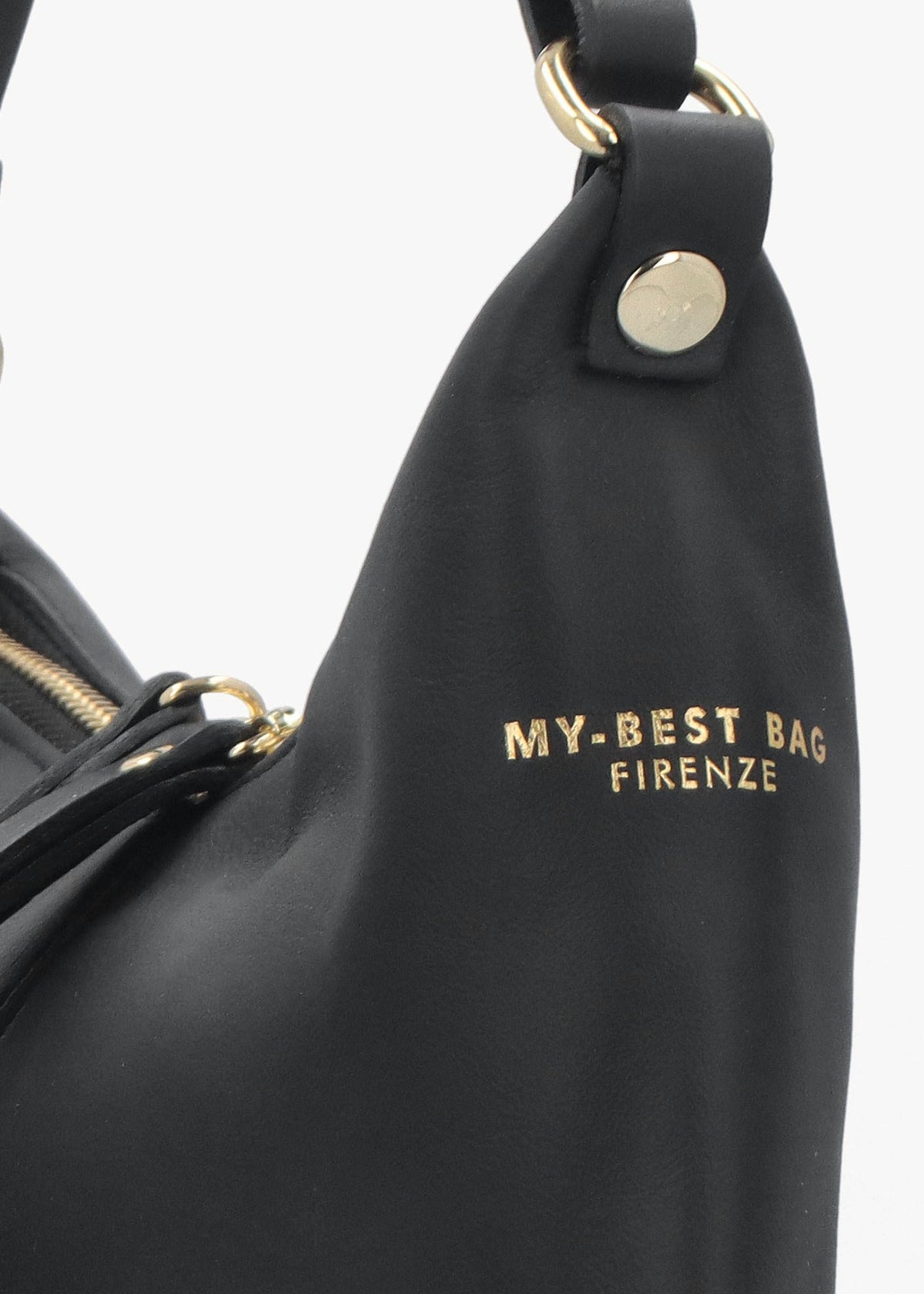 Black Leather Shoulder Bag