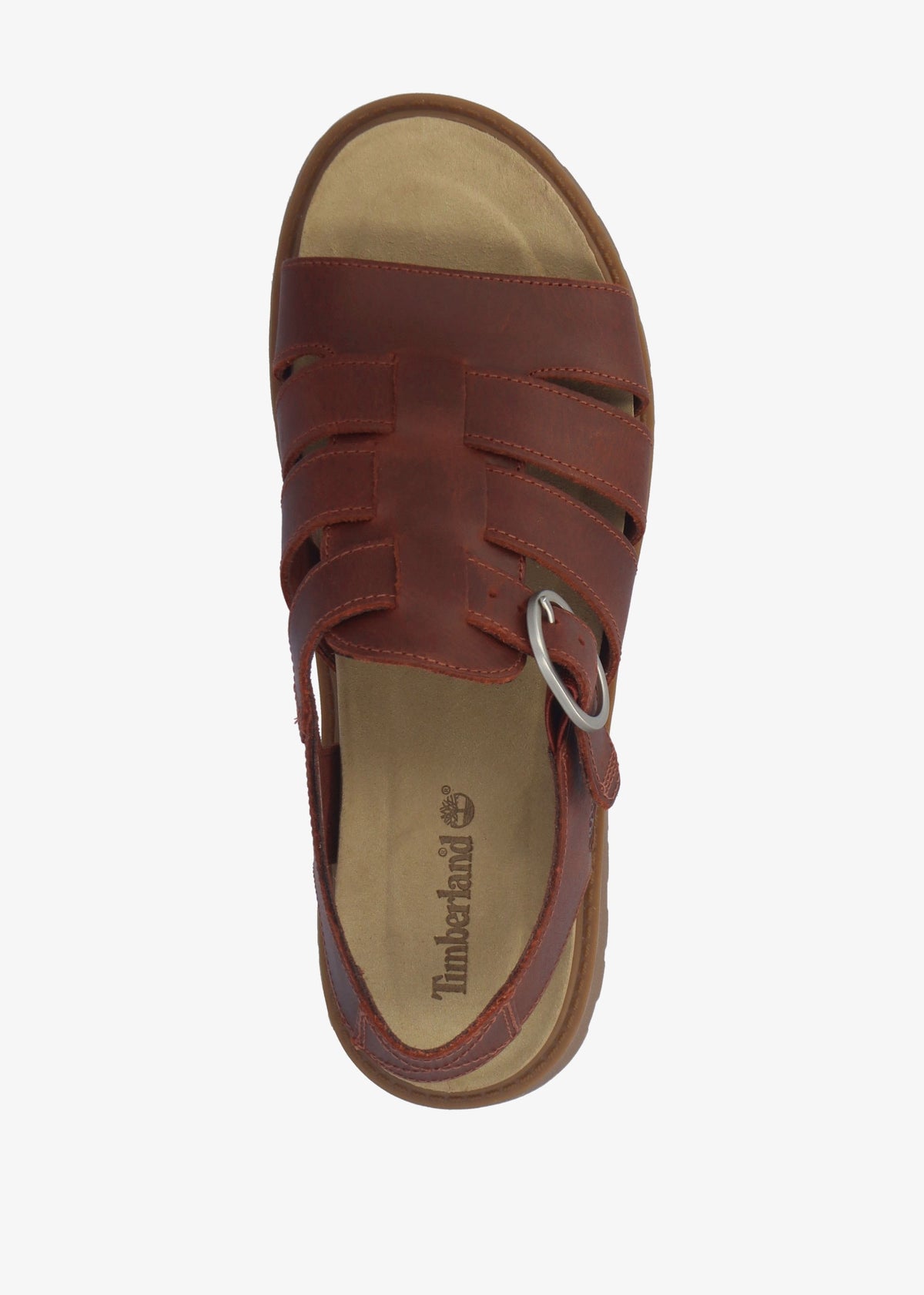 Clairemont Way Dark Red Leather Fisherman Sandals