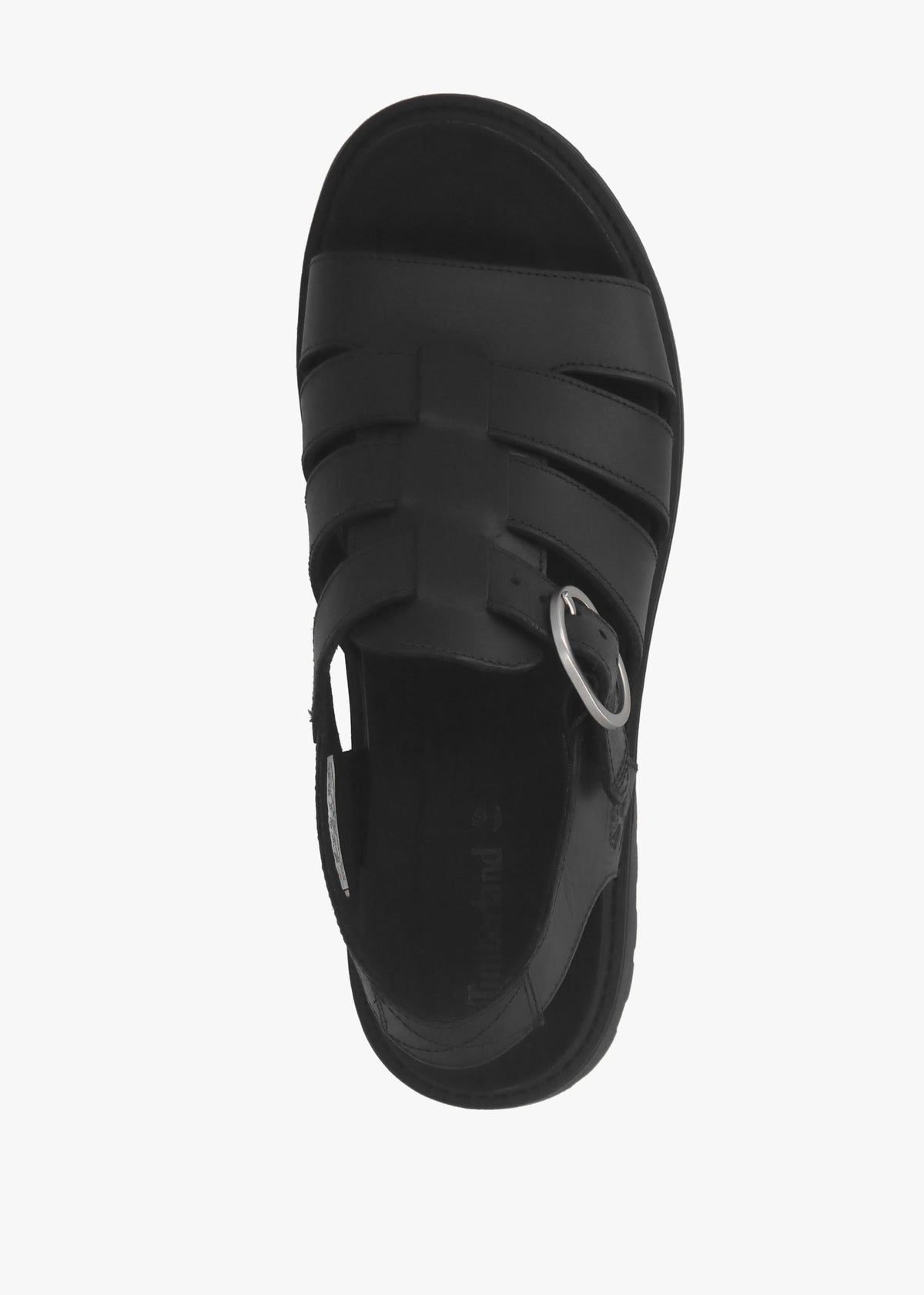 Clairemont Way Black Leather Fisherman Sandals