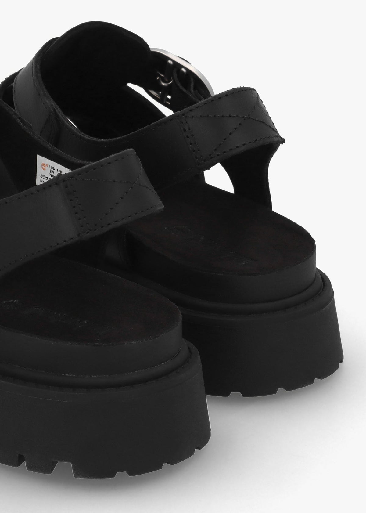 Clairemont Way Black Leather Fisherman Sandals