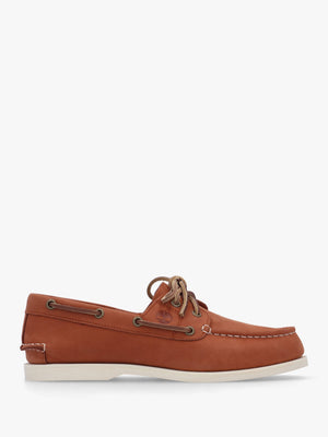 Women’s Classic Rust Nubuck Leather Boat Shoes