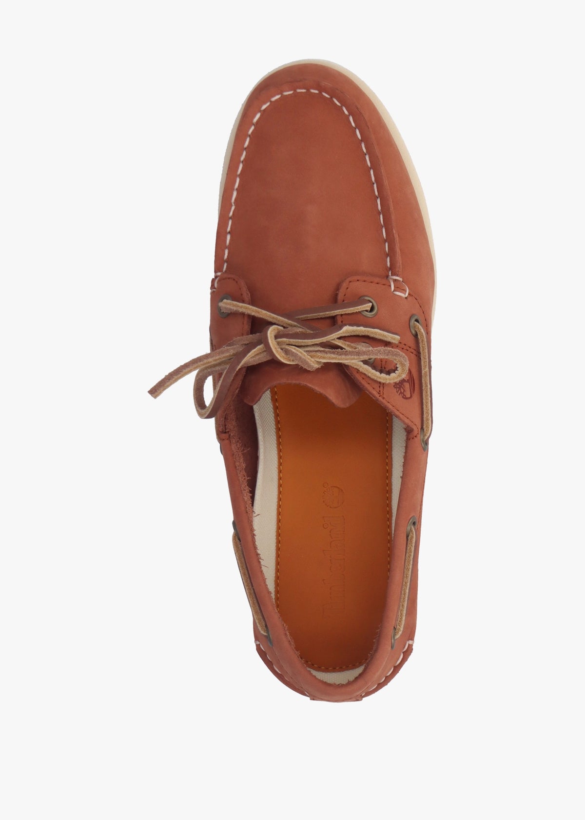 Women’s Classic Rust Nubuck Leather Boat Shoes
