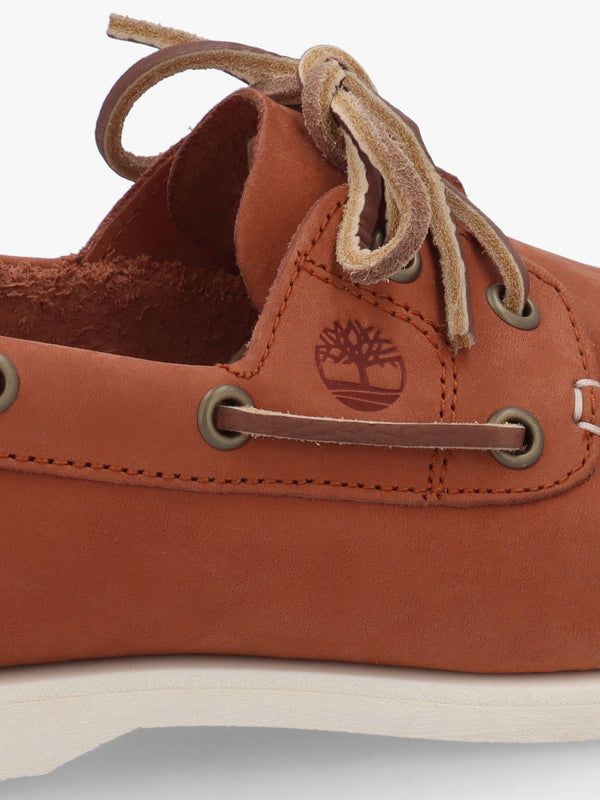 Women’s Classic Rust Nubuck Leather Boat Shoes