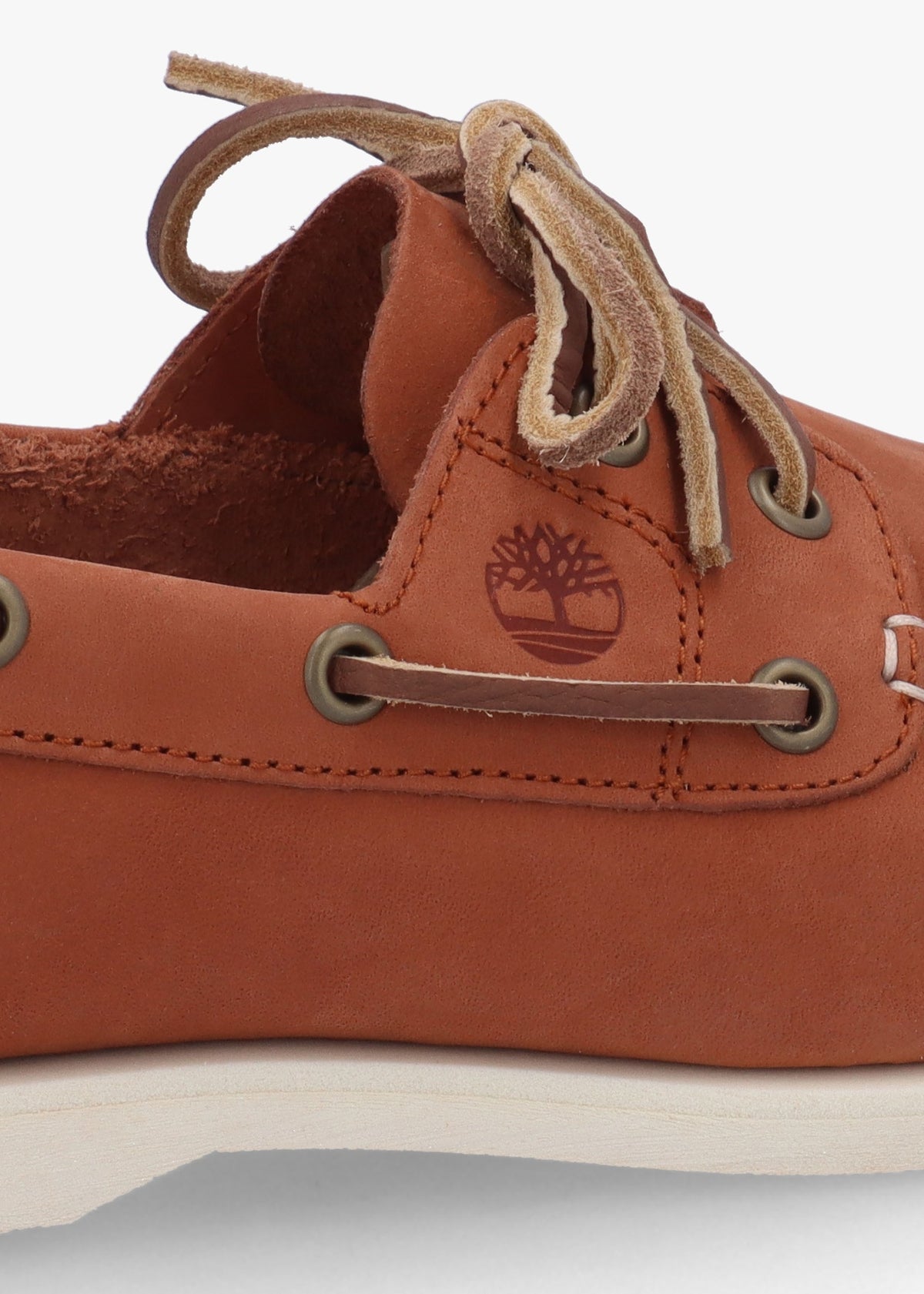 Women’s Classic Rust Nubuck Leather Boat Shoes