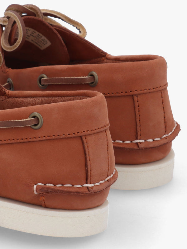 Women’s Classic Rust Nubuck Leather Boat Shoes