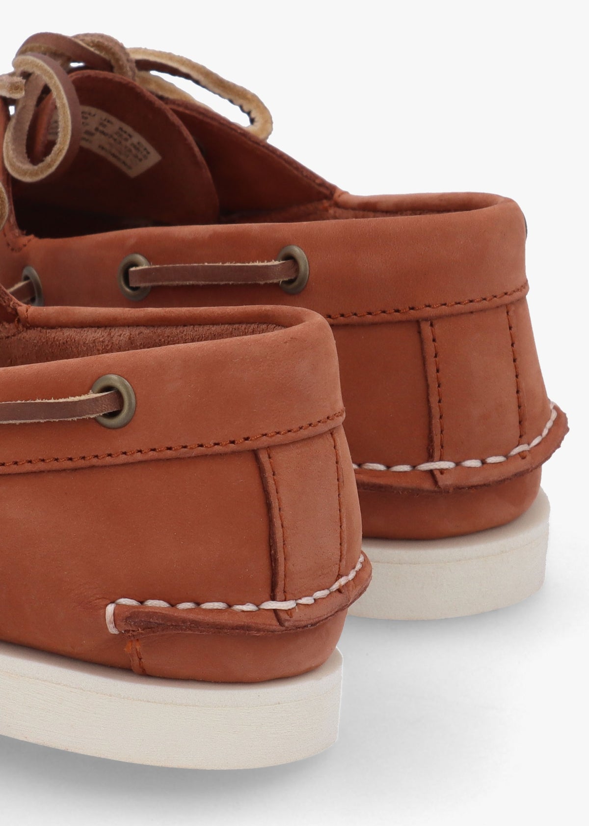 Women’s Classic Rust Nubuck Leather Boat Shoes