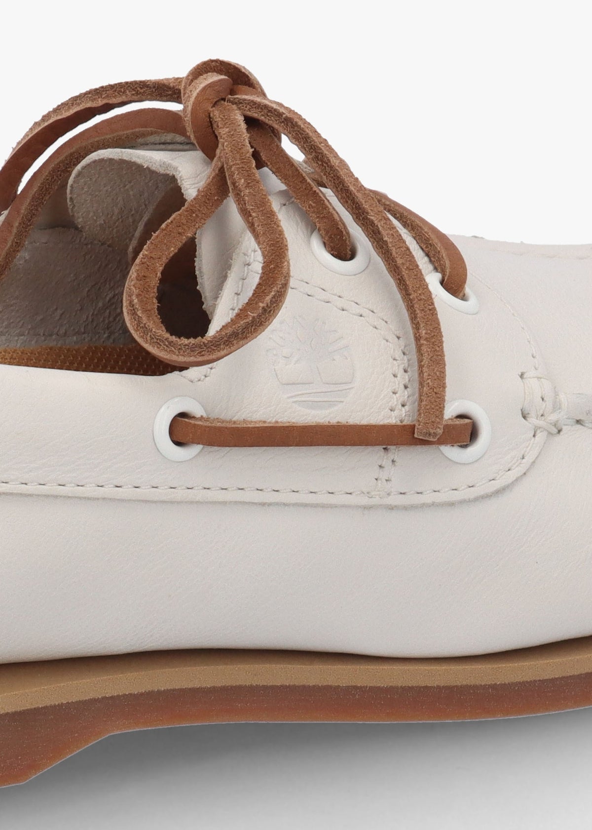 Women’s Classic Natural Full Grain Leather Boat Shoes