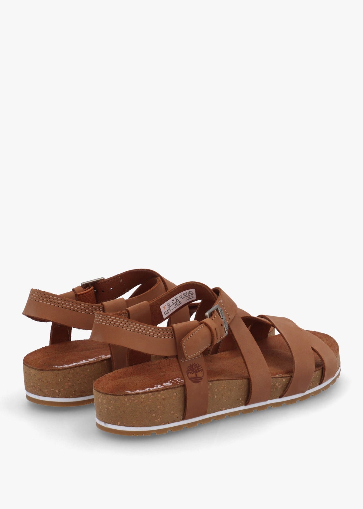 Malibu Waves Saddle Nubuck Leather Backstrap Sandals