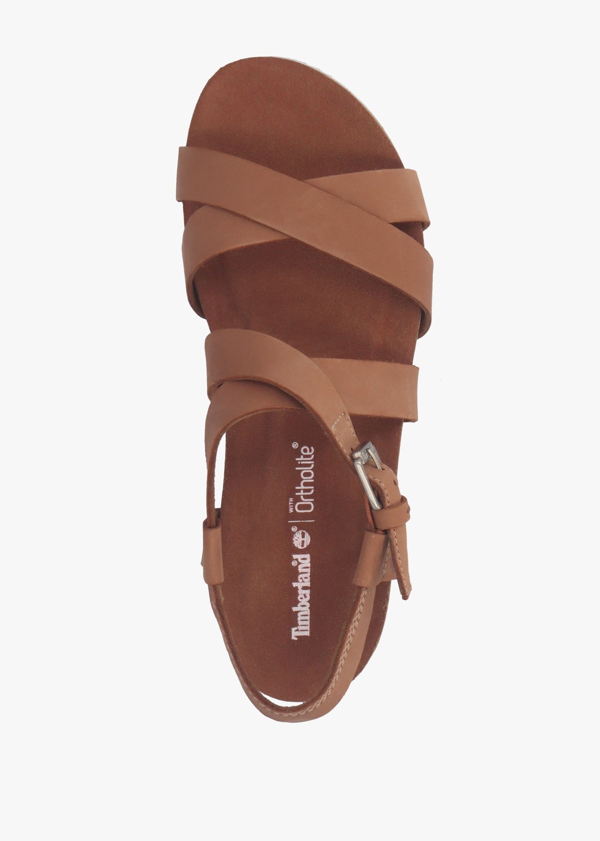 Malibu Waves Saddle Nubuck Leather Backstrap Sandals