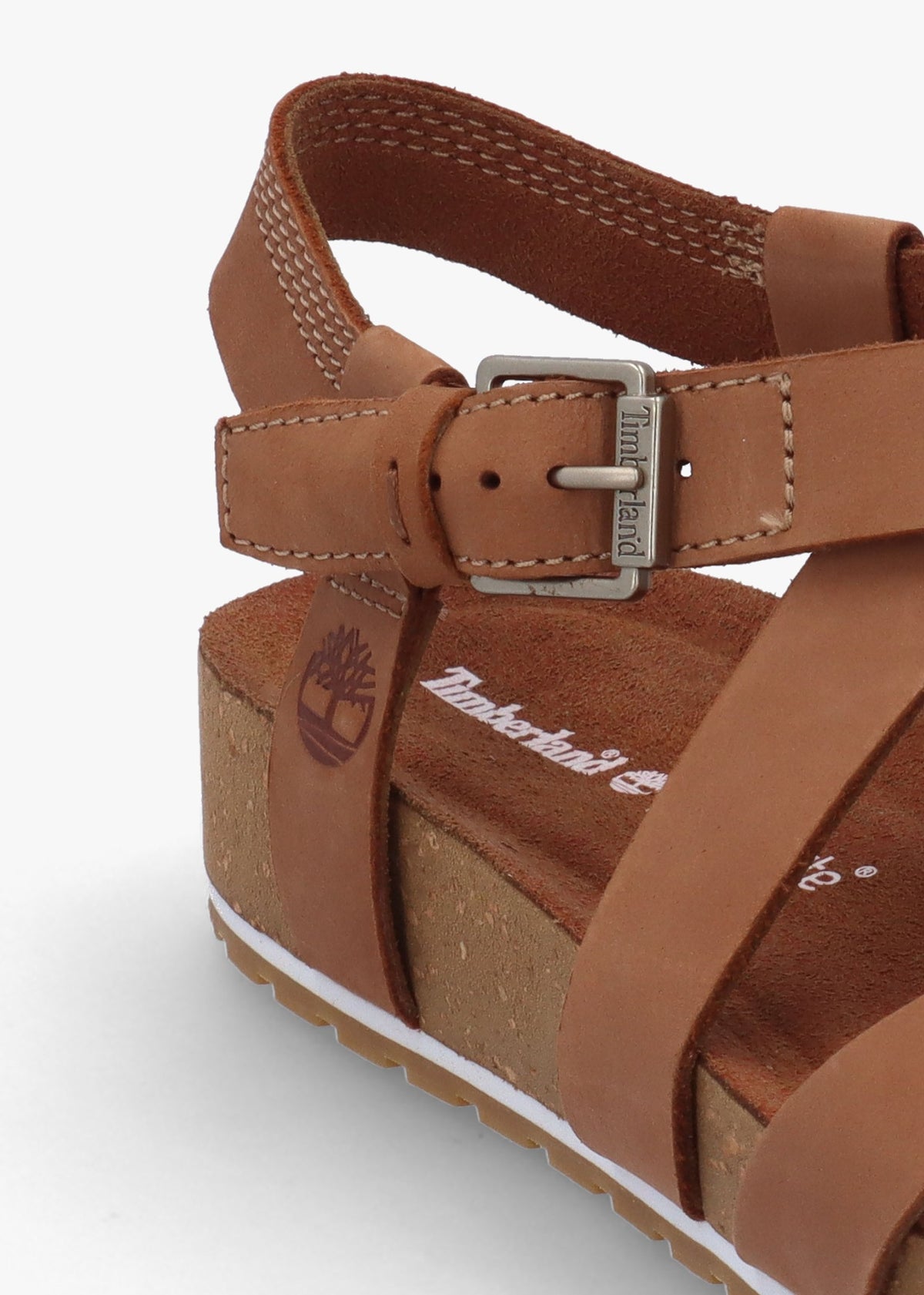 Malibu Waves Saddle Nubuck Leather Backstrap Sandals