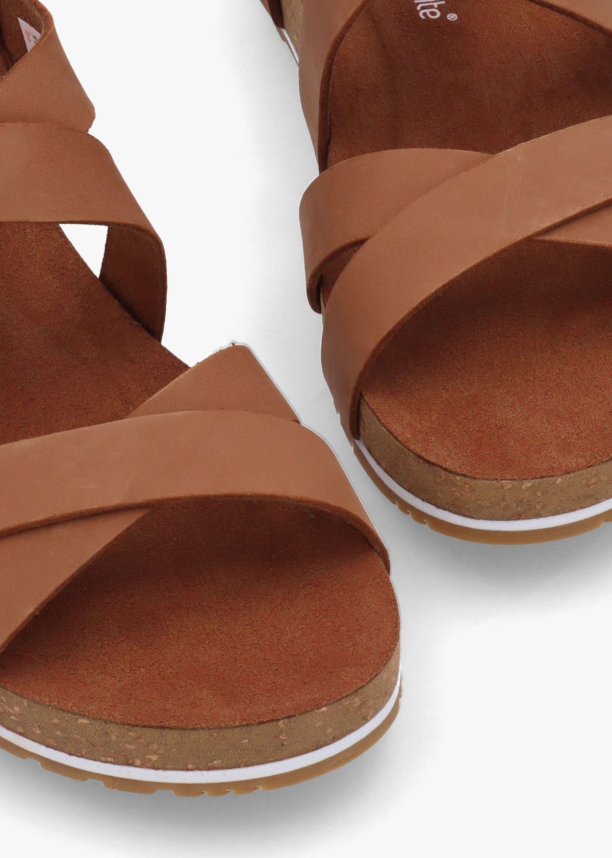 Malibu Waves Saddle Nubuck Leather Backstrap Sandals