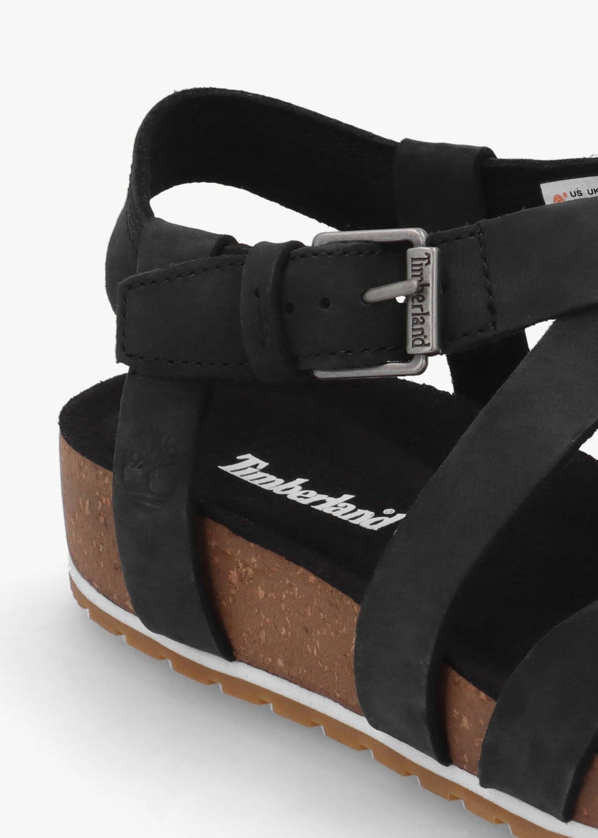Malibu Waves Black Nubuck Leather Backstrap Sandals