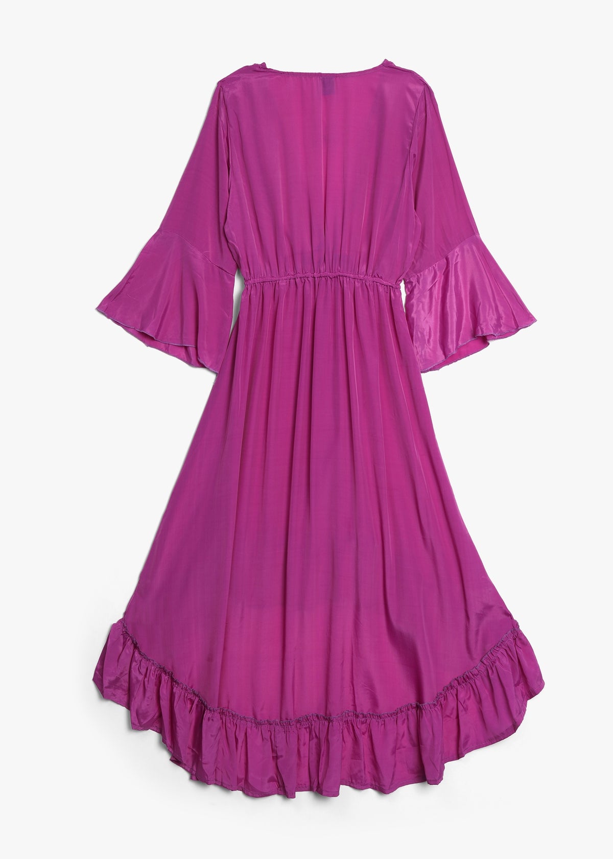 Purple Crepe Cut Out Maxi Dress