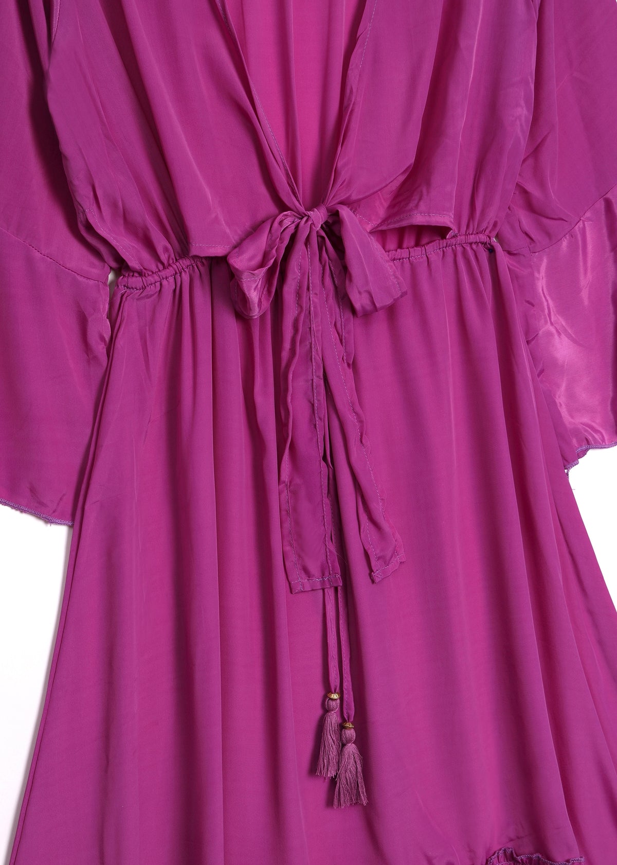 Purple Crepe Cut Out Maxi Dress