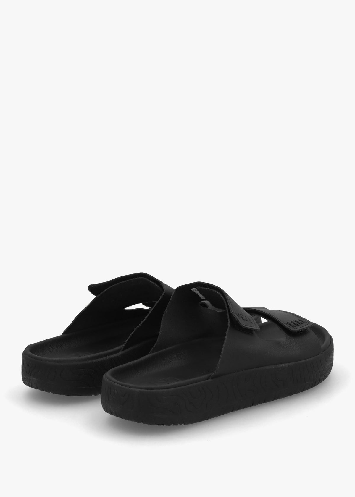 Etna Full Black Leather Sandals