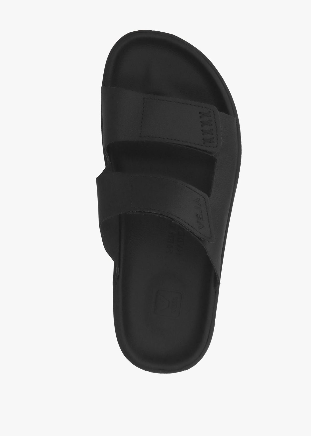 Etna Full Black Leather Sandals