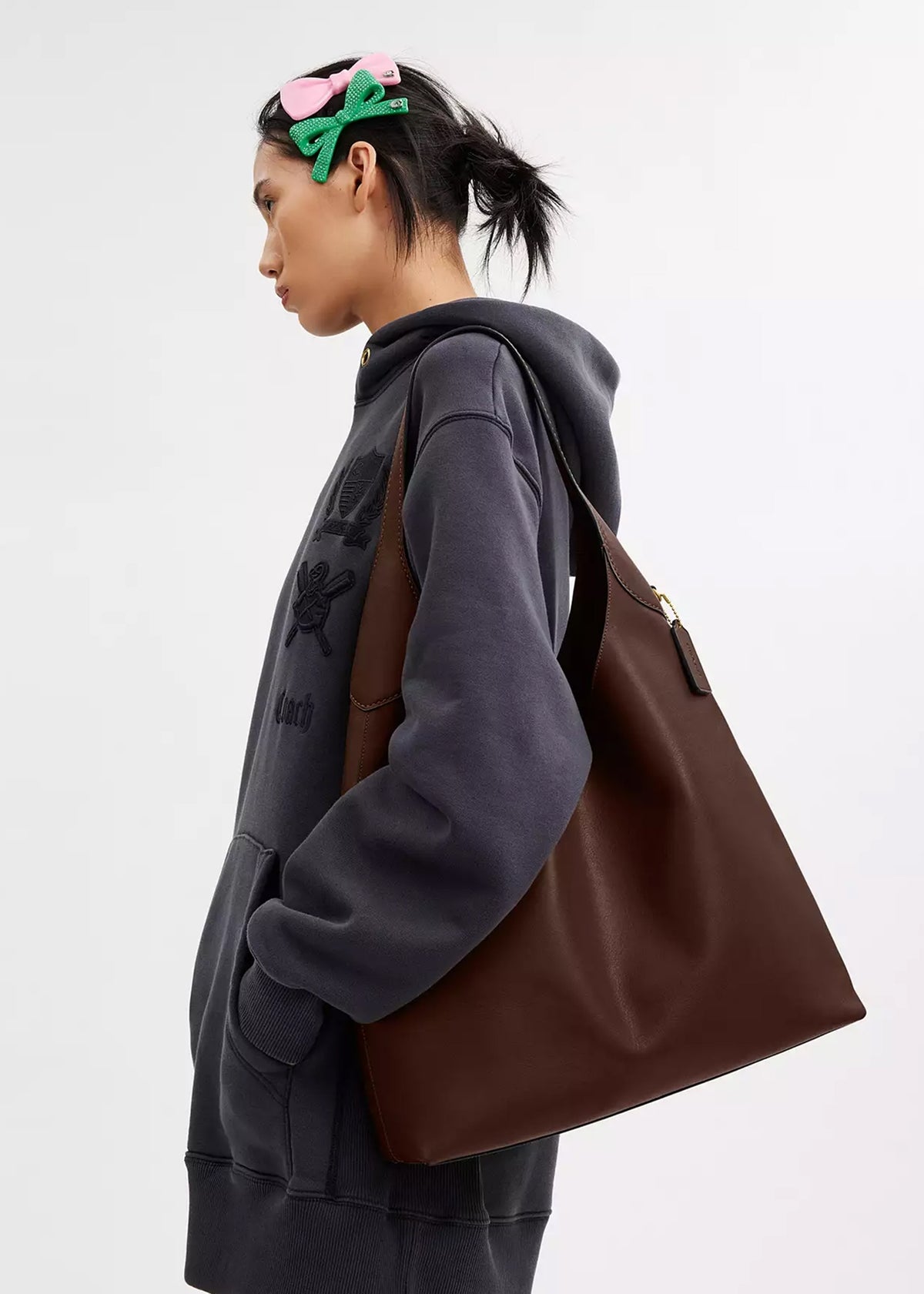 Brooklyn 39 Brass Maple Leather Shoulder Bag