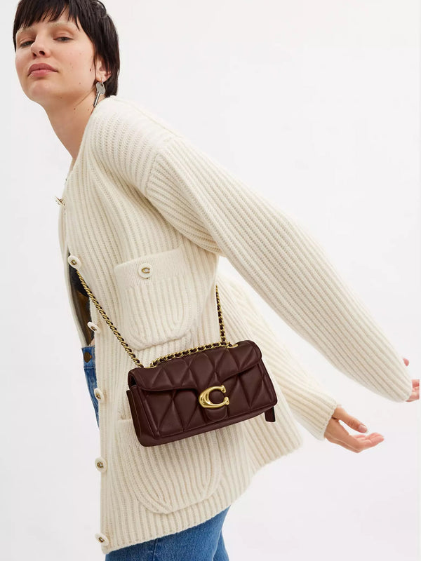 Tabby 20 Quilted Maple Leather Shoulder Bag