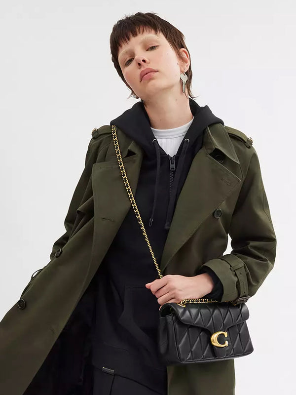 Tabby Quilted 26 Black Leather Shoulder Bag