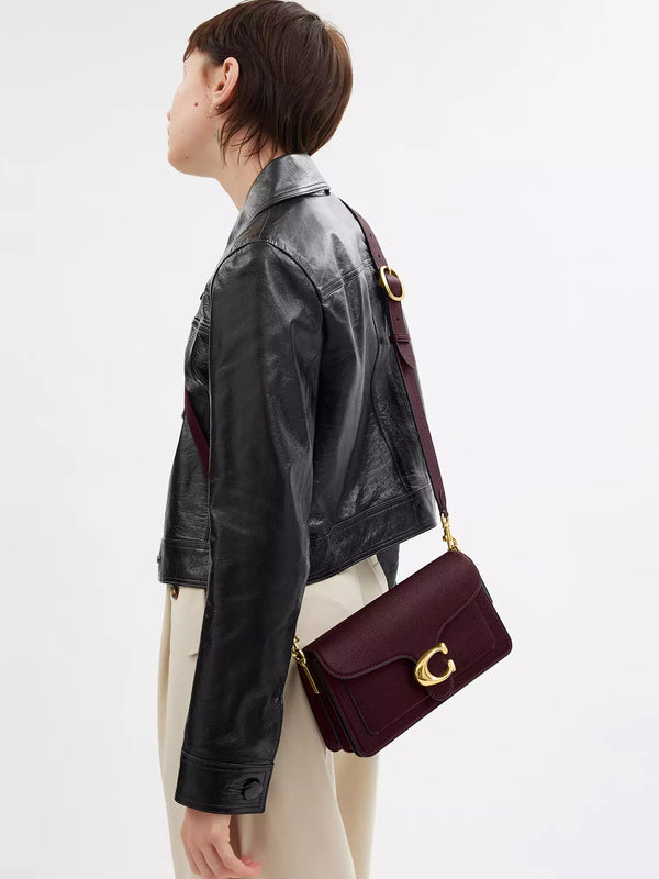 Tabby 26 Merlot Leather Shoulder Bag