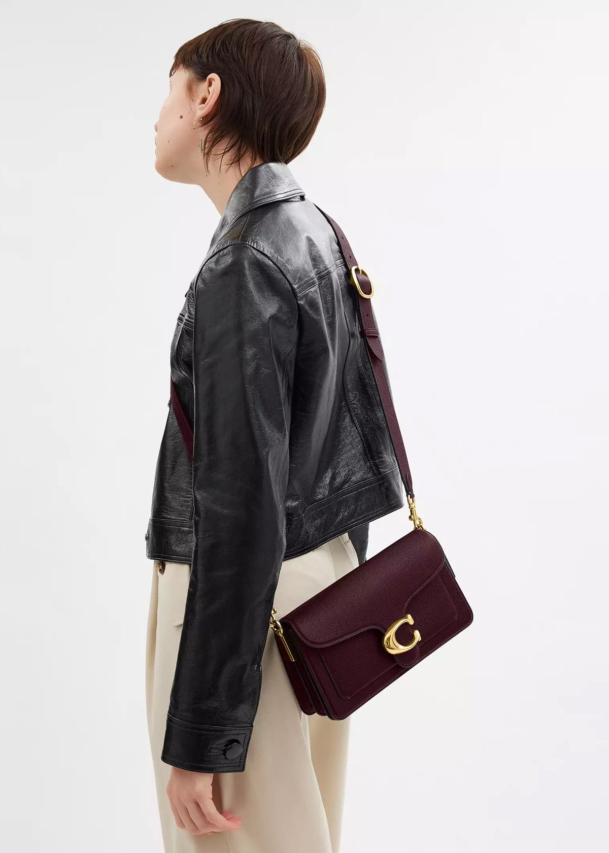 Tabby 26 Merlot Leather Shoulder Bag