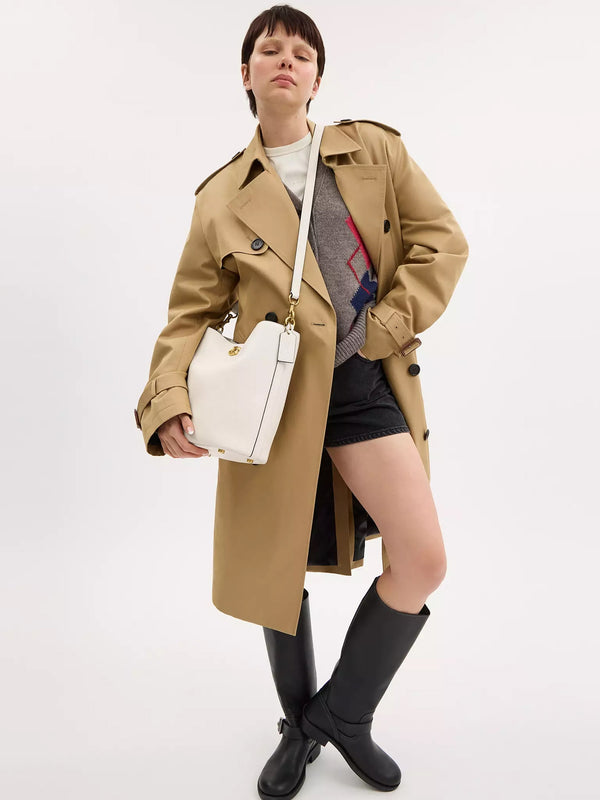 Willow Soft Chalk Bucket Bag