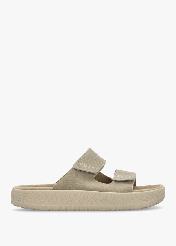 Etna Taupe Almond Suede Sandals