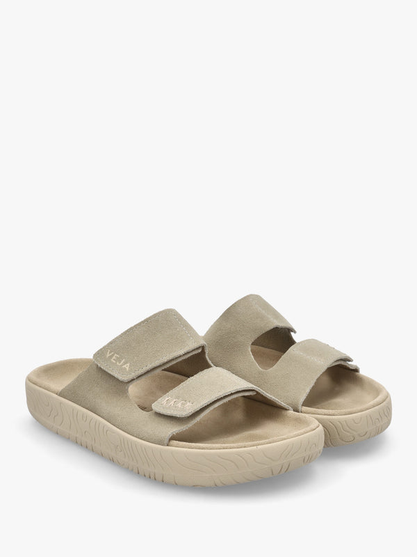 Etna Taupe Almond Suede Sandals