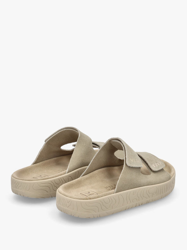 Etna Taupe Almond Suede Sandals