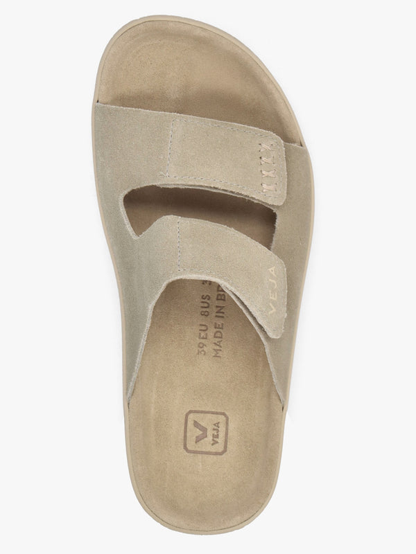 Etna Taupe Almond Suede Sandals