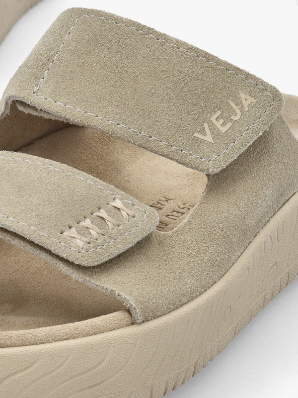 Etna Taupe Almond Suede Sandals