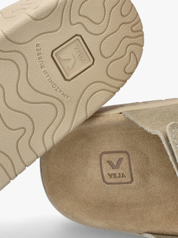 Etna Taupe Almond Suede Sandals