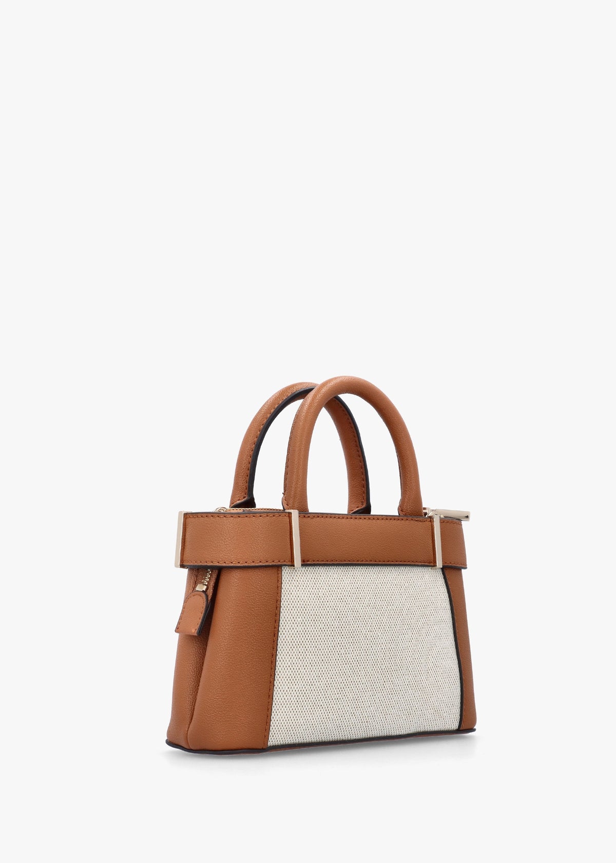 Anadela Mini Natural Cognac Satchel Bag