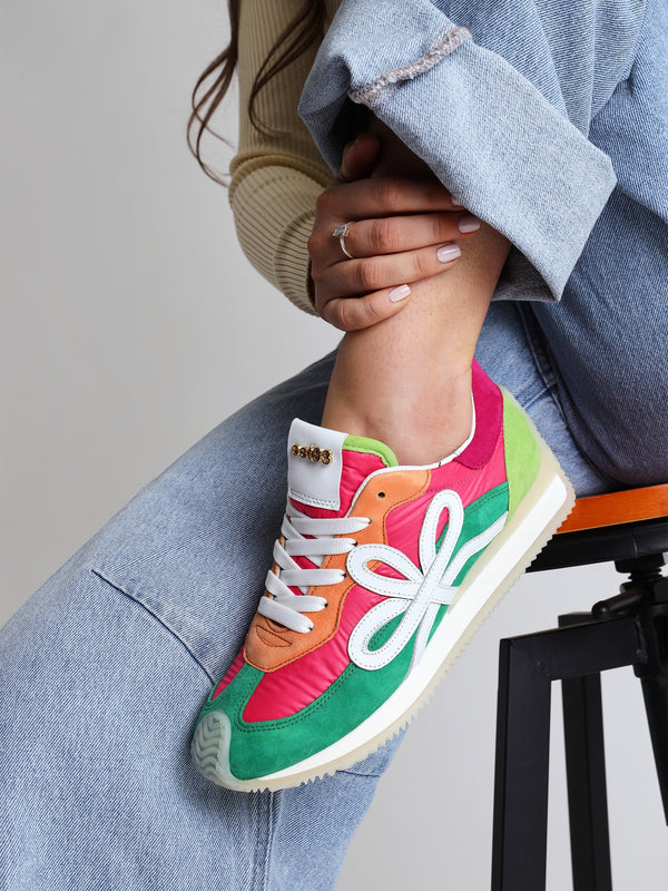 Movie Multicoloured Suede & Nylon Runner Trainers