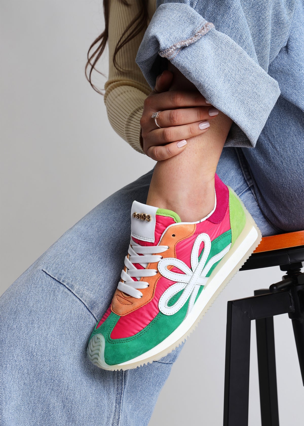 Movie Multicoloured Suede & Nylon Runner Trainers