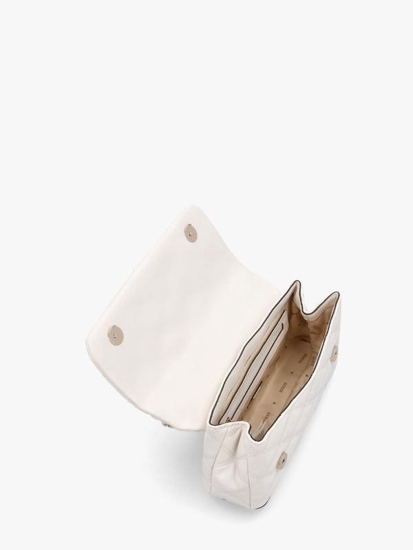 Tamsin Quilted Off White Cross-Body Bag