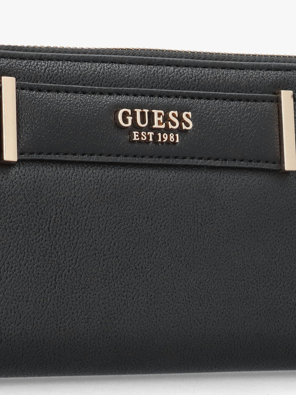 Anadela Large Black Zip Around Wallet