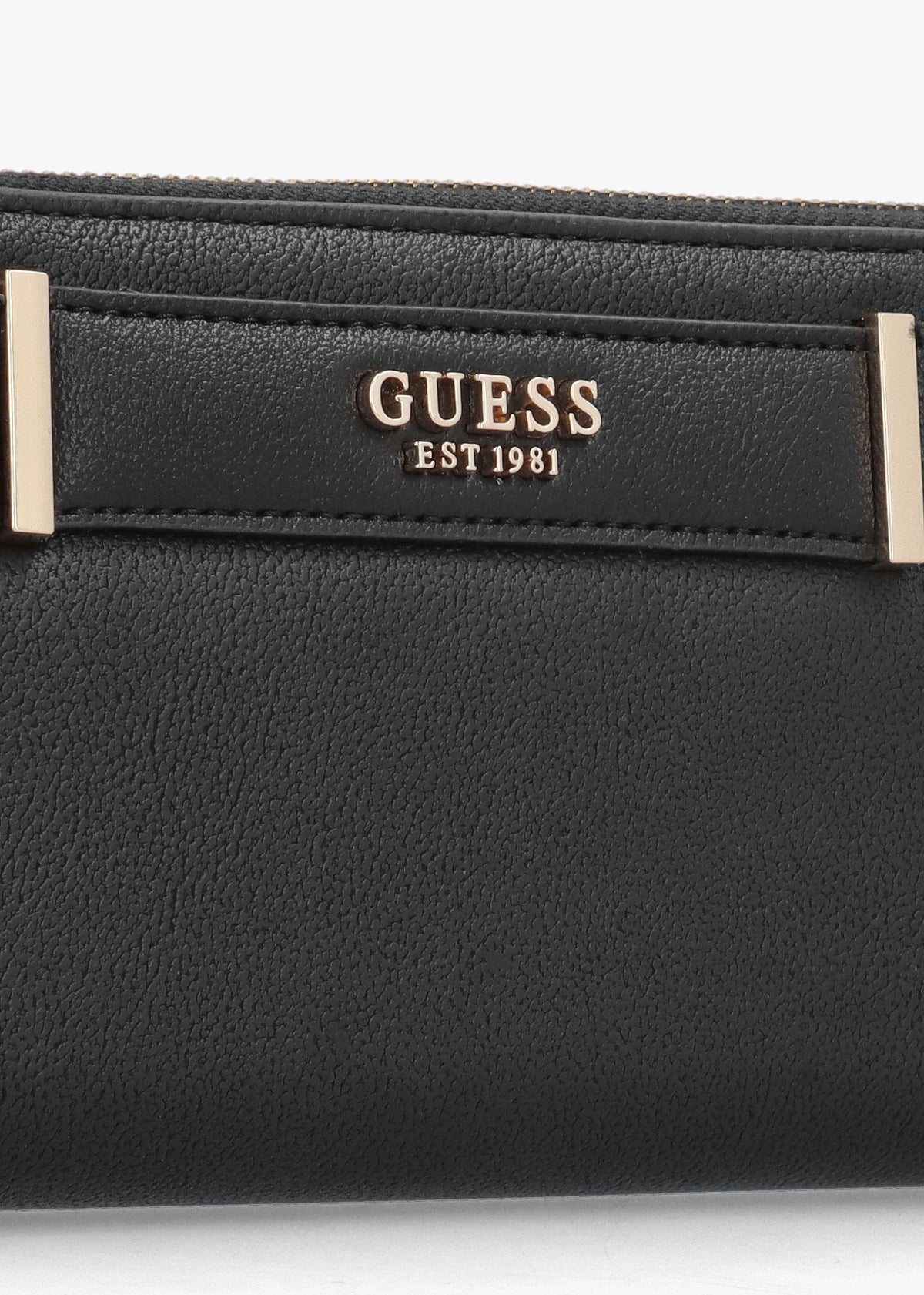 Anadela Large Black Zip Around Wallet