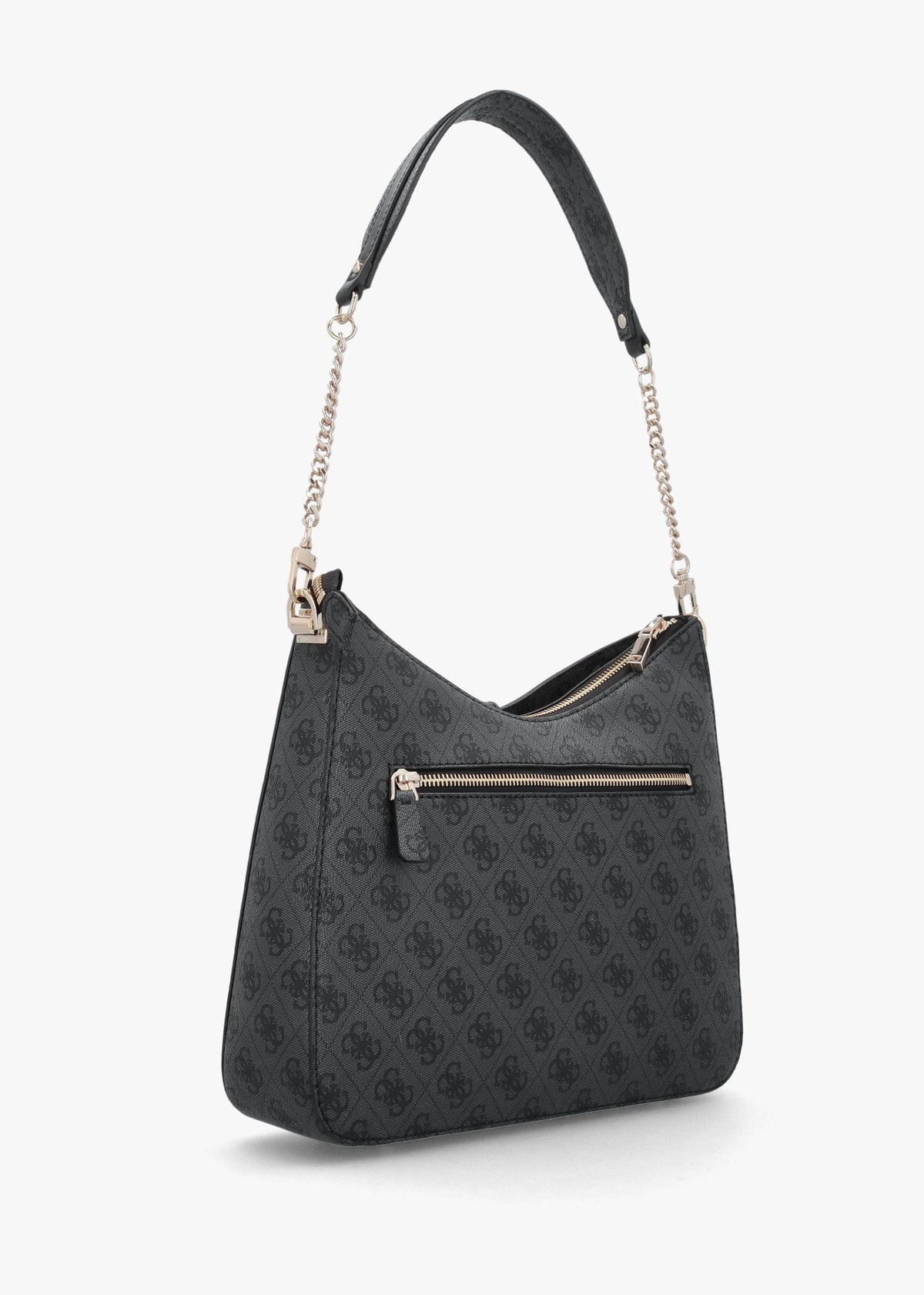 Zamira Coal Logo Hobo Shoulder Bag