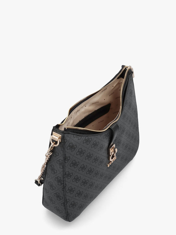 Zamira Coal Logo Hobo Shoulder Bag